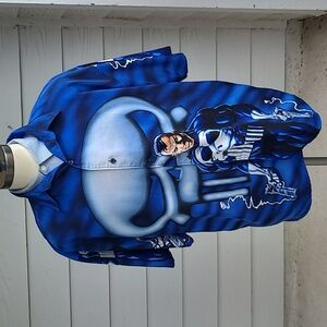 THE PUNISHER Marvel‎ Comics Double Sided Sz XL Mens Shirt Vintage 2001 Y2K